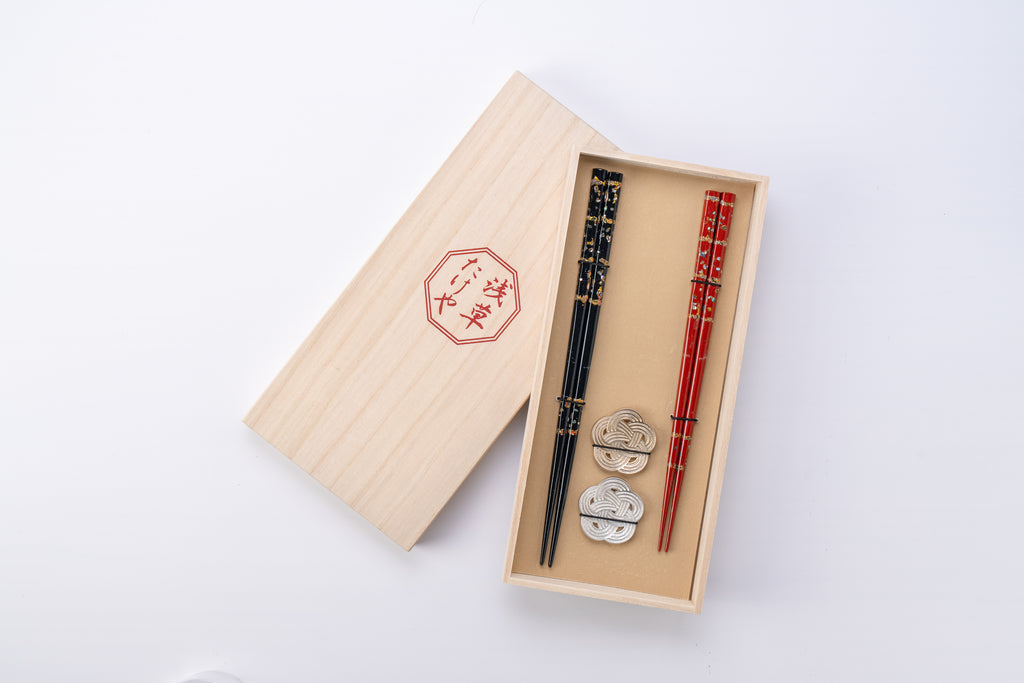 若狭塗 貝柱 夫婦箸セット　