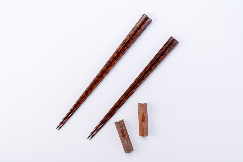 スネークウッド 八角形 夫婦箸セット