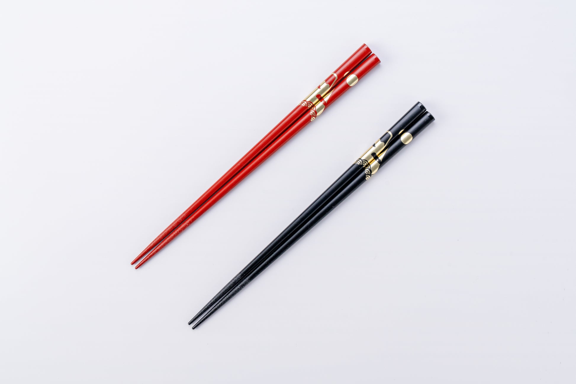 縁起箸  富士山（黒・赤）単品