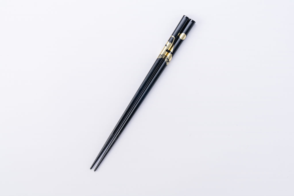 縁起箸  富士山（黒・赤）単品