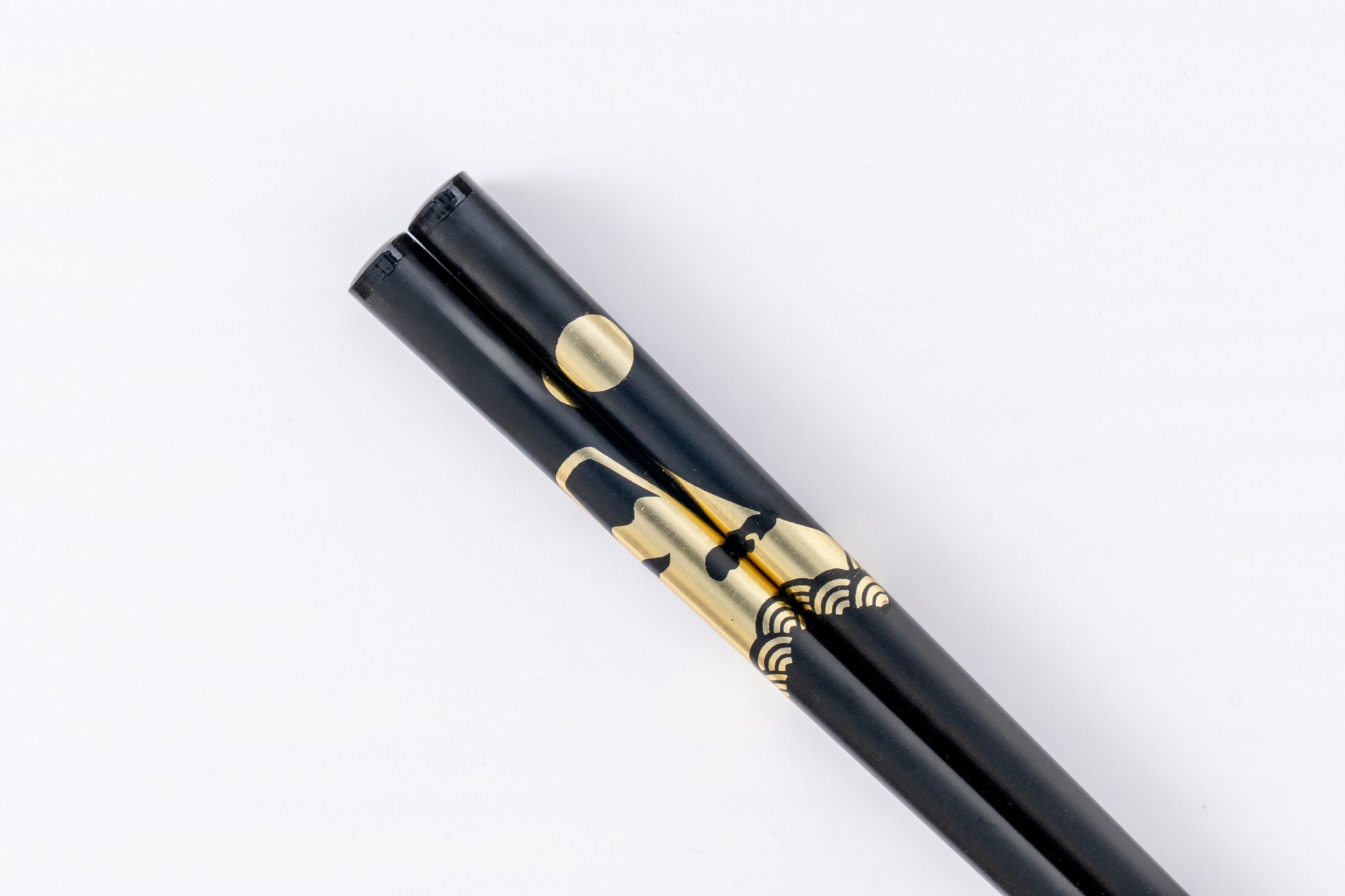 縁起箸  富士山（黒・赤）単品