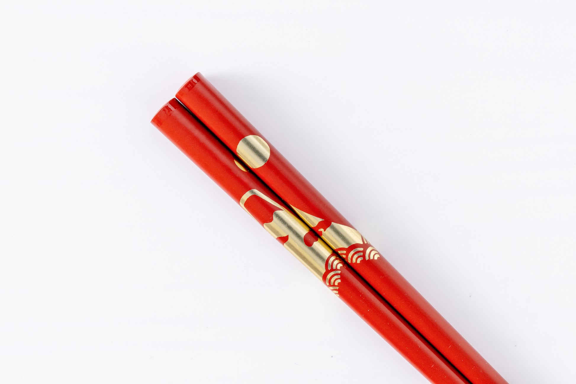 縁起箸  富士山（黒・赤）単品