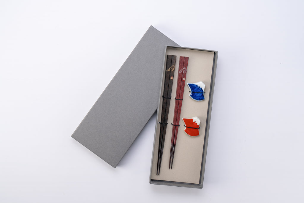 本摺富士山 夫婦箸セット