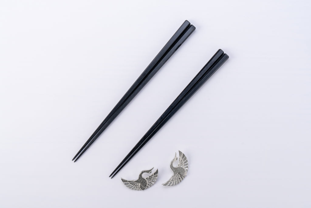 青黒檀 夫婦箸セット