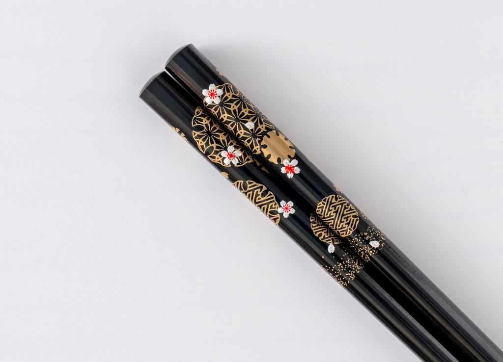 越前塗 花明かり 夫婦箸セット